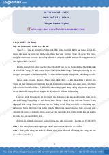 Đề số 5 - Đề kiểm tra học kì 1 - Ngữ văn 11